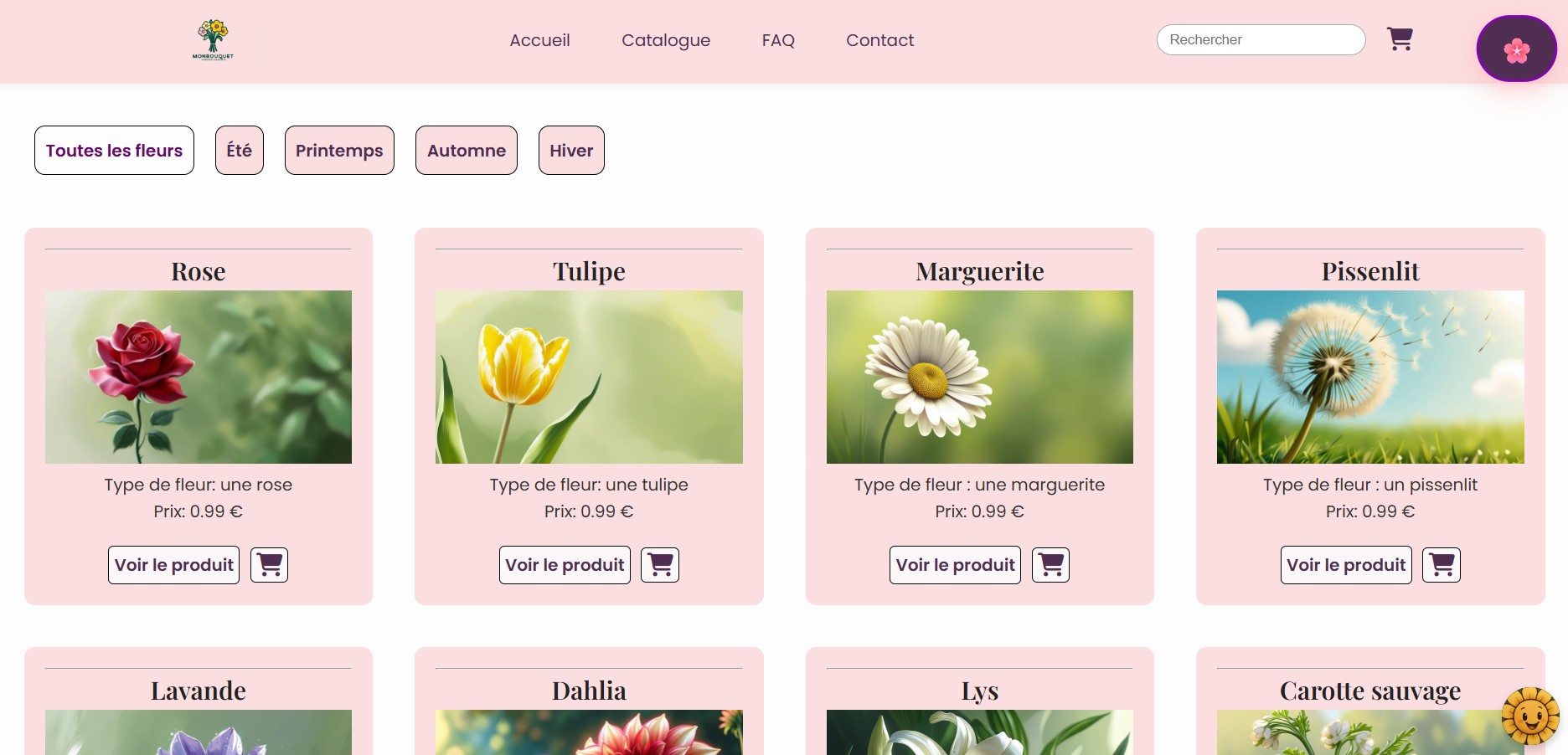 Logo du site e-commerce de fleur: MonBouquetPresDeChezMoi.io